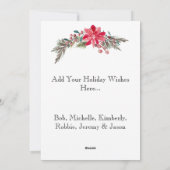 Persoonlijke Kerstmis Foto Gouden Lijst Feestdagenkaart (Achterkant)