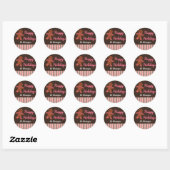 Persoonlijke Kerstmis Gemberkoek Stickers (Vel)