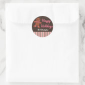 Persoonlijke Kerstmis Gemberkoek Stickers (Tas)