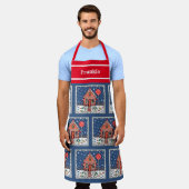 Persoonlijke Kerstmis Gingerbread House Schort (Gedragen)