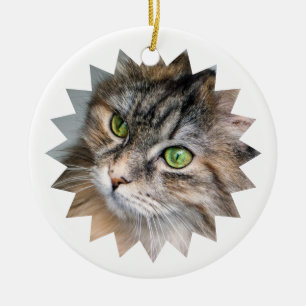 Persoonlijke Kerstmis Huisdier Foto Keramisch Ornament
