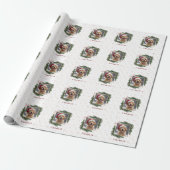 Persoonlijke Kerstmis Huisdier Foto – Vakantie Cadeaupapier (Uitgerold)