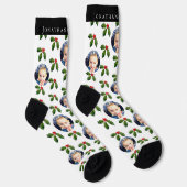 Persoonlijke Kerstmis Hulstbes Holiday Soks Sokken (Rechts)