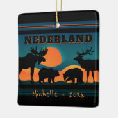 Persoonlijke kerstmis in Nederland, Colorado Sunse Keramisch Ornament (Links)