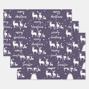 Persoonlijke kerstmis inpakpapier vel