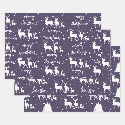 Persoonlijke kerstmis inpakpapier vel (Set)