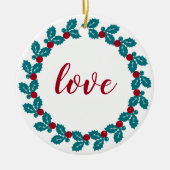 Persoonlijke kerstmis keramisch ornament (Voorkant)