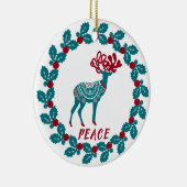 Persoonlijke kerstmis keramisch ornament (Rechts)