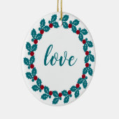 Persoonlijke kerstmis keramisch ornament (Rechts)