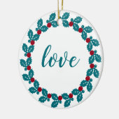 Persoonlijke kerstmis keramisch ornament (Links)