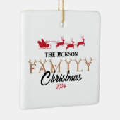 Persoonlijke kerstmis keramisch ornament (Rechts)