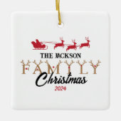 Persoonlijke kerstmis keramisch ornament (Voorkant)
