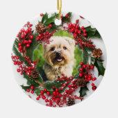 Persoonlijke Kerstmis Keramisch Ornament (Voorkant)