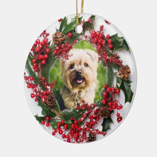 Persoonlijke Kerstmis Keramisch Ornament (Links)