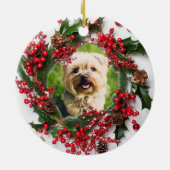 Persoonlijke Kerstmis Keramisch Ornament (Achterkant)