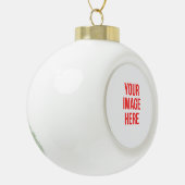 Persoonlijke kerstmis keramische bal ornament (Links)