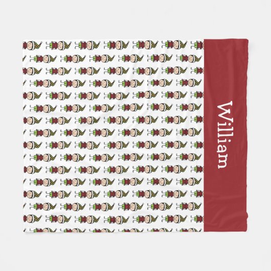 Persoonlijke kerstmis Kinderen Fleece Deken (Voorkant (Horizontaal))