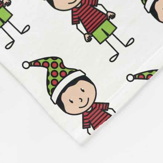 Persoonlijke kerstmis Kinderen Fleece Deken (Hoek)