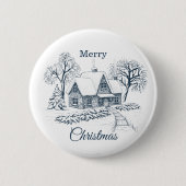 Persoonlijke Kerstmis Knop – Aangepaste Seizoenspi Ronde Button 5,7 Cm (Voorkant)