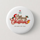 Persoonlijke Kerstmis Knop – Aangepaste Seizoenspi Ronde Button 5,7 Cm (Voorkant)
