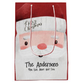 Persoonlijke kerstmis medium cadeauzakje (Achterkant)