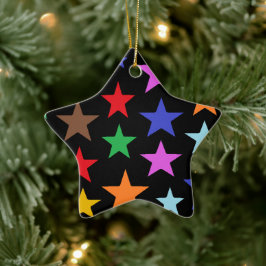 Persoonlijke kerstmis met Star Shaped Keramisch Ornament