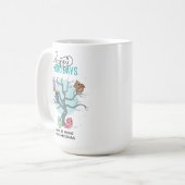 Persoonlijke Kerstmis met Winteruilen Koffiemok (Voorkant links)