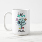 Persoonlijke Kerstmis met Winteruilen Koffiemok (Links)