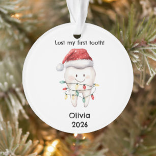 Persoonlijke Kerstmis Mijn Eerste Tand Verloren Ornament