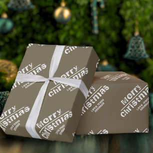 Persoonlijke Kerstmis Moderne Cadeaupapier