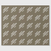 Persoonlijke Kerstmis Moderne Cadeaupapier (Vlak)