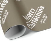 Persoonlijke Kerstmis Moderne Cadeaupapier (Rol Hoek)