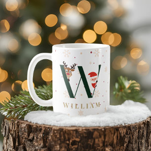 Persoonlijke Kerstmis Monogram W Mok