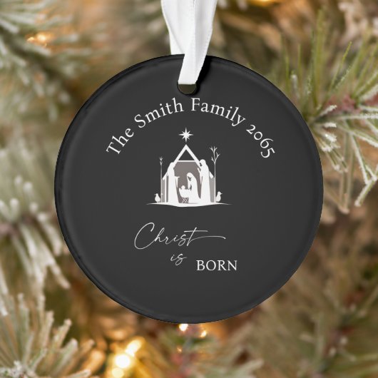 Persoonlijke Kerstmis Naam Acryl Kerst Ornament (Boom)
