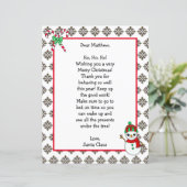 Persoonlijke Kerstmis Naam Brief van Sinterklaas   (Staand voorkant)