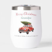 Persoonlijke Kerstmis Opa Tumbler Cadeau (Voorkant)