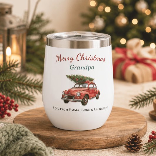 Persoonlijke Kerstmis Opa Tumbler Cadeau