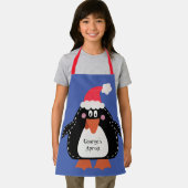 Persoonlijke kerstmis pinguïn schort (Insitu)