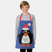 Persoonlijke kerstmis pinguïn schort (Gedragen)