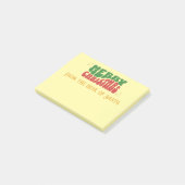 Persoonlijke kerstmis post-it® notes (Schuin)
