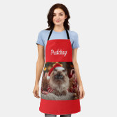 Persoonlijke Kerstmis Ragdoll Kat Festieve Schort (Gedragen)