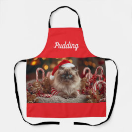Persoonlijke Kerstmis Ragdoll Kat Festieve Schort