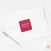 Persoonlijke Kerstmis Retouradres Sticker (Envelop)