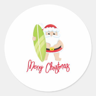 Persoonlijke kerstmis ronde sticker