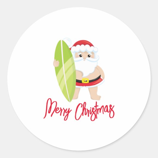 Persoonlijke kerstmis ronde sticker (Voorkant)