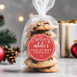 Persoonlijke Kerstmis Ronde Sticker