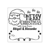 Persoonlijke kerstmis rubberstempel (Afrduk)