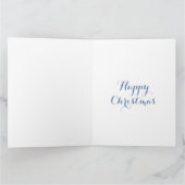 Persoonlijke Kerstmis Straat Sneeuw Scene Kaart (Binnen)