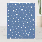 Persoonlijke Kerstmis Straat Sneeuw Scene Kaart (Achterkant)