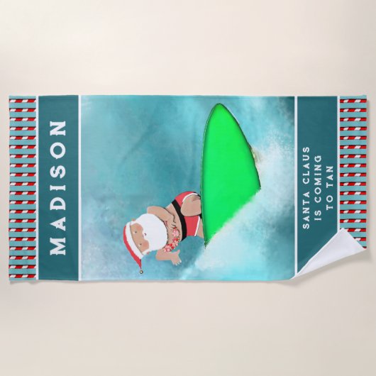 Persoonlijke kerstmis strandlaken (Voorkant)